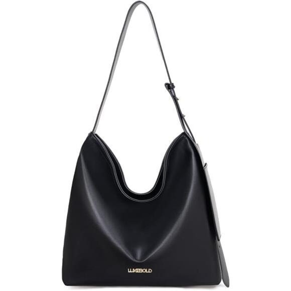Women Shoulder Handbags with Small Pocket Black - Picture 2 of 5